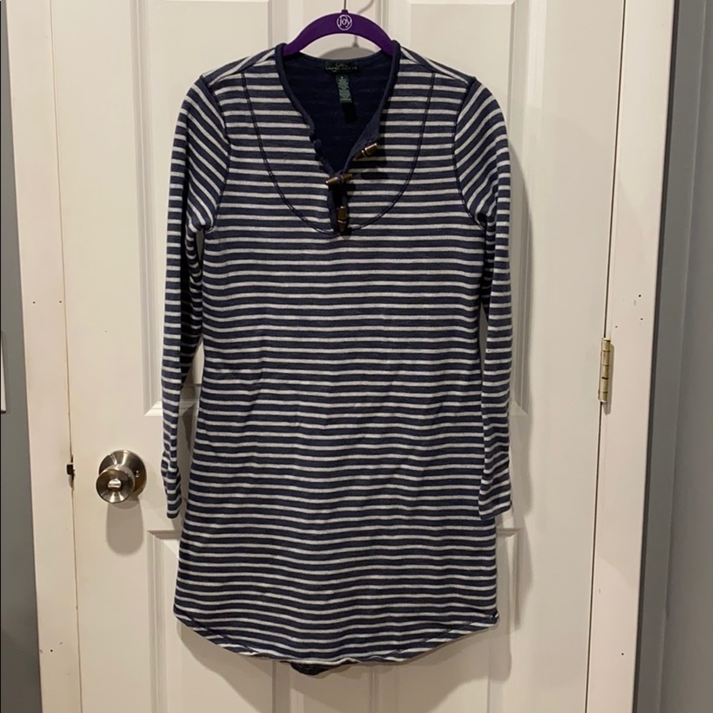 Ralph Lauren Henley Sweatshirt Dress